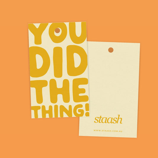You Did The Thing