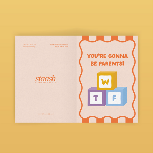 You’re gonna be parents!